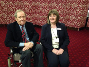 Club president Val Brandt with Lord Snowdon.