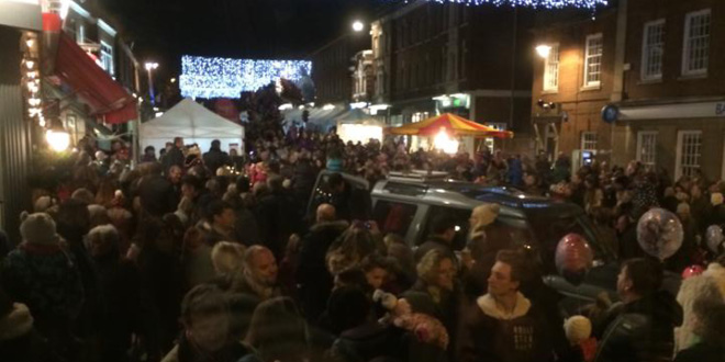 Community Christmas Lights Switch On