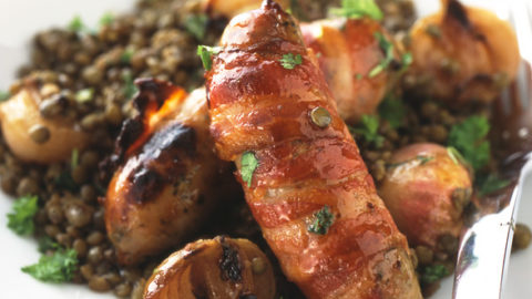 Sausages And Puy Lentils