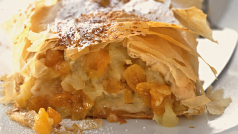 Apricot And Apple Strudel