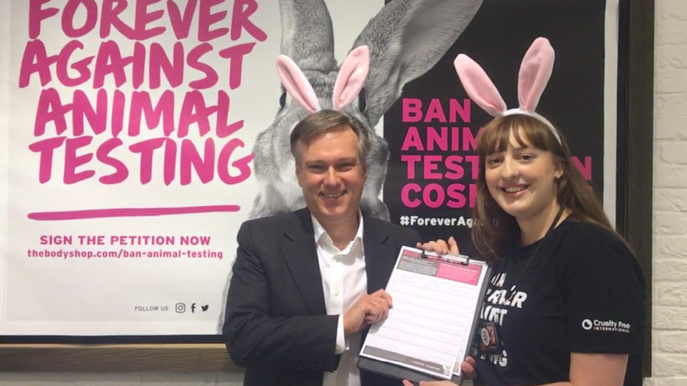 Crawley MP Backs Campaign Against Animal Testing