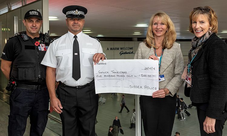 Gatwick-Based Charity Receives Sussex Police Good Cause Funding