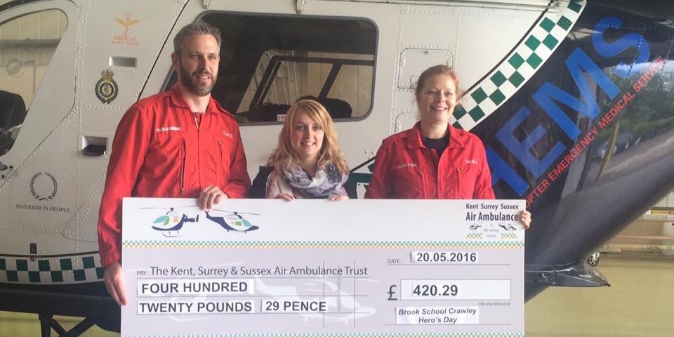 Crawley Teacher Hannah Brings Up A Century Of Miles For The Air Ambulance