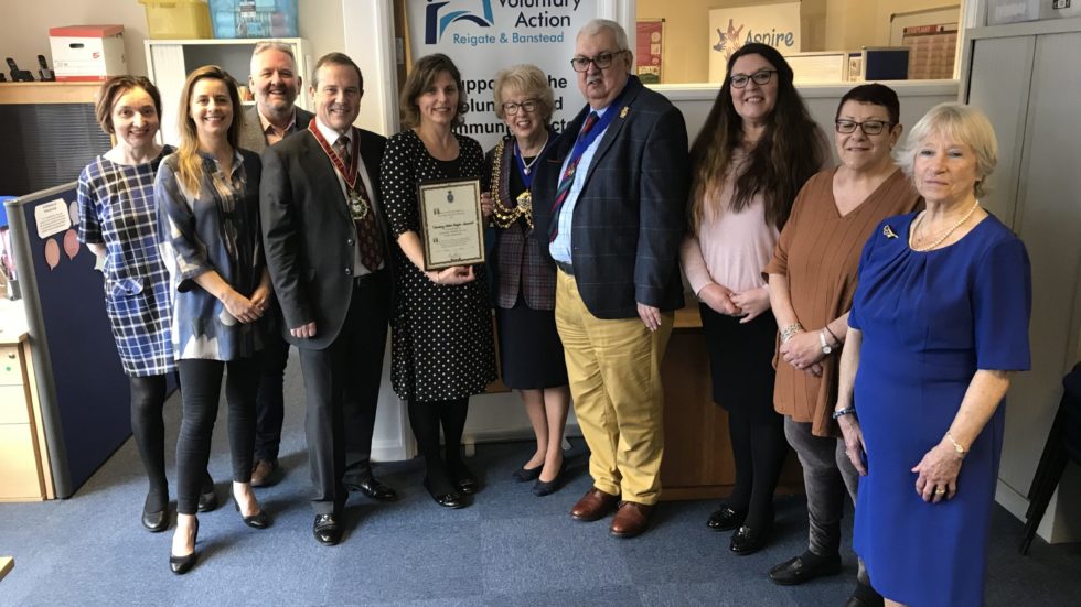 Voluntary Action Reigate & Banstead Wins High Sheriff  Of Surrey Award