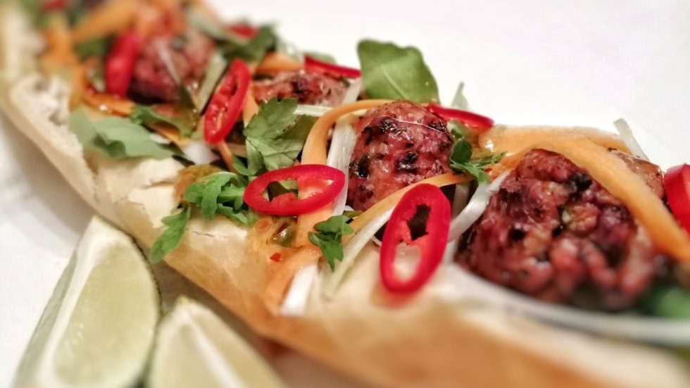 Thai Meatball Banh Mi