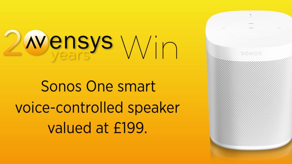 CLOSED – Win A Fantastic Sonos One Smart Voice-Controlled Speaker