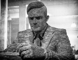London,,England,-,June,21,,2015:,Slate,Statue,Of,Mathematician pride month