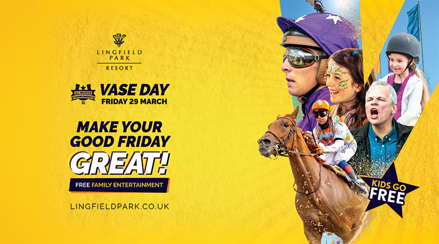 WIN Four Tickets To Vase Day At Lingfield Park Racecourse.