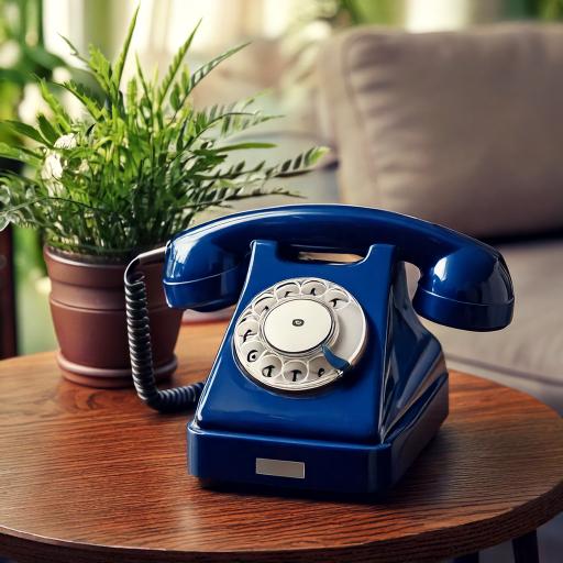 Blue telephone