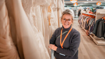 Catherine's Bridal shop staff member at work